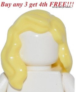 Lego 1 Hair Wig For Female Girl Minifigure Yellow Blonde Hair Bun Wedding Bride Lego 1 Hair Wig For Female Girl Minifigure Yellow Blonde Hair Bun Wedding Bride