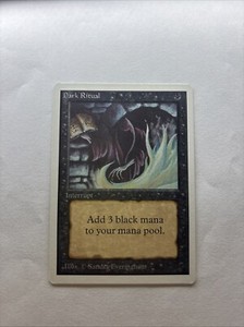 MTG Dark Ritual- Unlimited Edition- Common- MP