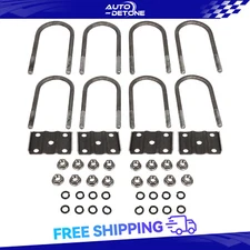 Trailer U Bolt Kit 7 inch For 3500 lb Trailer Axle 3" Round Axle 1/2” Diameter