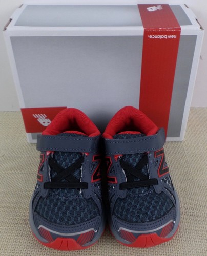 NEW BALANCE KV690SGI INFANT BOY'S RED GRAY ATHLETIC SNEAKERS NEW IN BOX - Picture 5 of 7