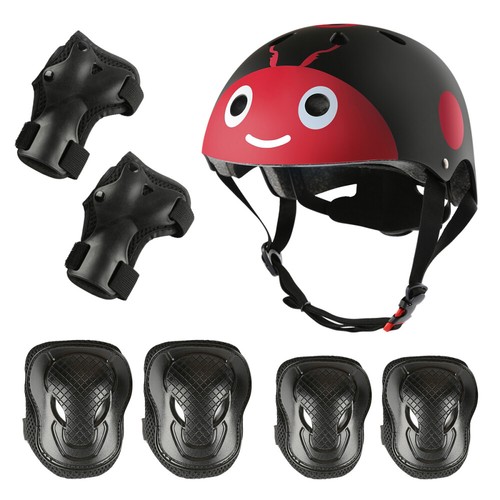 Kids Boys Girls Roller Skate Bike Sccooter MTB Helmet Knee Elbow Gear Child Set - Picture 2 of 22