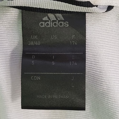 Adidas White Black Zipped Tracksuit Top Women's uk 10-12 eu 38/40 H447 - Picture 7 of 8