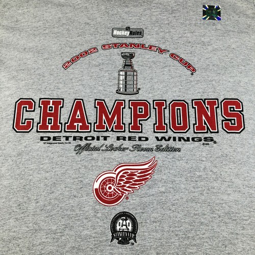 2002 Detroit Pistons Champions Mens M Gray Tee T Shirt Lee Sport NHL NWT - Bild 2 von 6