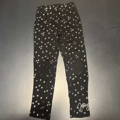 Juicy Couture Girl’s Size 6 Leggings Black with Gold Stars - Picture 2 of 8