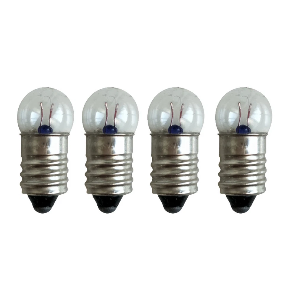 10Pcs E10 2.5V/0.3A Miniature Screw Base Light Bulb Lamp Flashlight Torch, - Image 3 of 4