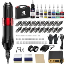 Tattoo Gun Kit,Solong Starter Kit with 35 Piece Set, EK129-1-US