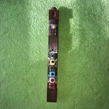 Hand carved and painted flute or recorder