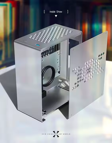 ZZAW A1 Aluminiumlegierung Mini ITX Tischgehäuse Computer Zubehör Micro Größe DE - Bild 9 von 10