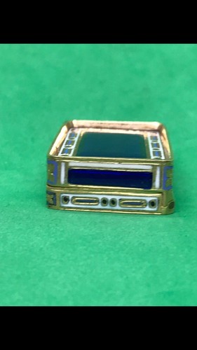 ANTIQUE 19thC SWISS ENAMEL 18ct GOLD VINAIGRETTE BOX SENE & DETAALLA c.1800 - Picture 12 of 19