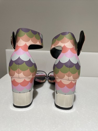 ROGER VIVIER Limited Edition Multicolor Open Toe Ankle Strap Sandals EU 37 US 7 - Picture 6 of 10