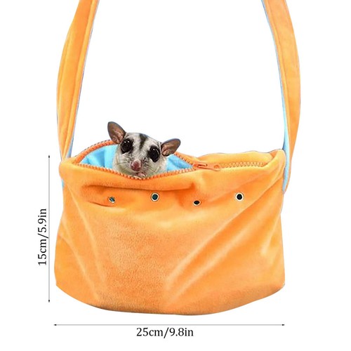 Guinea Pig Carrier Small Animal Sugar Glider Pouch Hamster Carrier Neck Bag - Picture 8 of 12