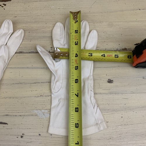 WHITE GLOVES - Vtg Fancy Evening Wear, Fits Womens 6.5 SMALL - MUST SEE! - Picture 10 of 10