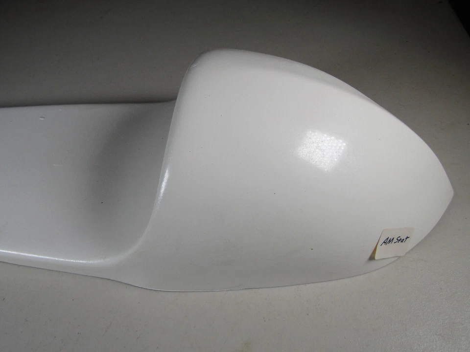 AM Café Style Racing White Fiberglass Seat Cowl 26" L x 7 1/2" W Montesa Rickman - Image 3 of 4
