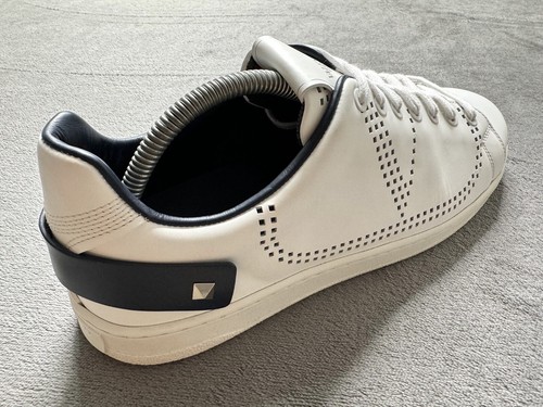 Genuino Auténtico Blanco Valentino Backnet Piel de becerro Entrenadores Reino Unido 6.5 - UE 40.5 - Imagen 7 de 9
