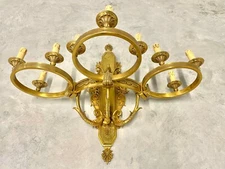 Maison Lucien Gau: large Empire style wall lamp