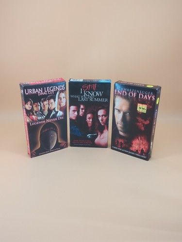 Lot 3 Horror Suspense Slasher Action VHS - Urban Legends...Last Summer..End Days