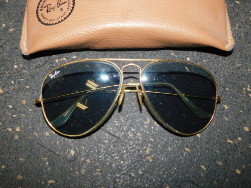 Ray Ban Vintage Aviator Sunglasses Marked B&L Ray… - image 1