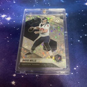 2021 Panini Mosaic No Huddle Davis Mills Silver Disco Prizm #322 Texans