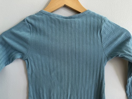 NWT Art Class Ribbed Stretch Long Sleeve Turquoise Dress Girls Size XS - 4/5 - Picture 8 of 9