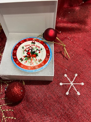 CANDY CANE LANE Ceramic & Metal Ornament, Decor Or Your Tree- Perfect Gift - Picture 2 of 5