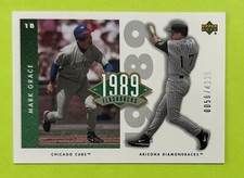 2002 Upper Deck Mark Grace #/4225 Chicago Cubs Arizona Diamondbacks