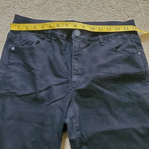 Wit Wisdom Ab-solution Jeans Sz 8 High Waist Slim Straight Crop Washed Black - Picture 3 of 8