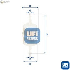 FUEL FILTER 31.012.00 FOR RENAULT 15 17 RAPID/Box/Body/MPV SKODA FAVORIT  NSU
