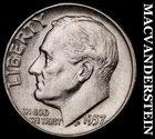 1957 Silver Roosevelt Dime - Scarce  High Grade  Lustrous  No Reserve  #i747