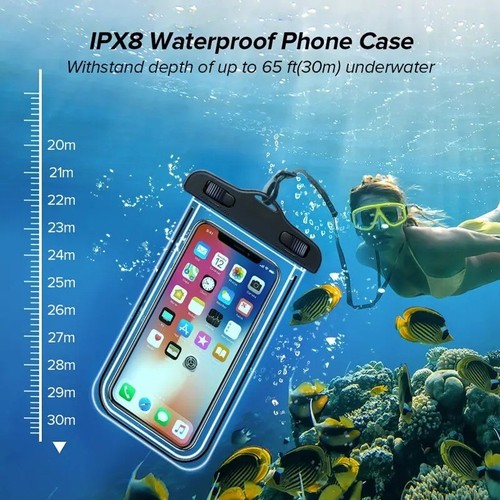 Wasserdichte Tasche 3,5-6,5 "Universal Unterwasser Telefon Schutz Tasche - Bild 4 von 5