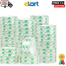 Crystal Clear Transparent Tape Refills Rolls for Dispenser, 24 Rolls Value Pack