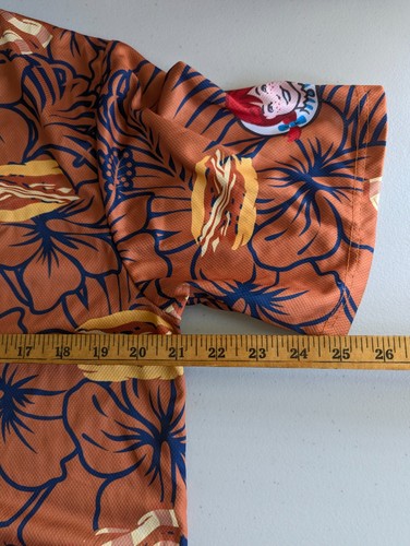 Montgomery Biscuits Hawaiian Bacon Jersey Shirt Mens Sz Medium 20th Anniversary - Picture 7 of 9