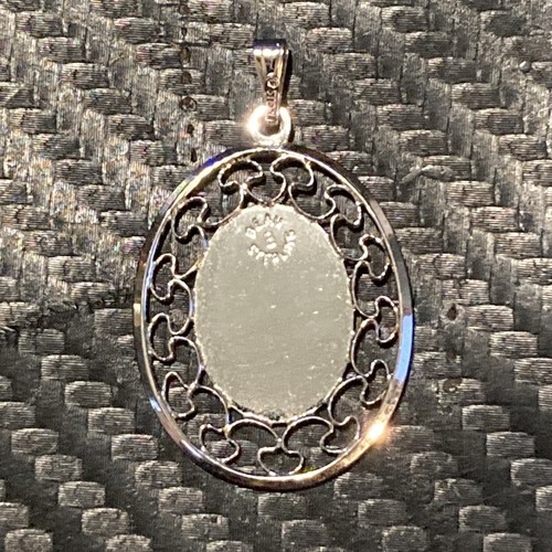 Vintage 925 Sterling Silber Beau Filigran Rose Floral Anhänger/Charm - Bild 3 von 6