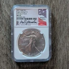 2021 American Silver Eagle T-2 NGC MS70 FDI Michael Gaudioso Signed
