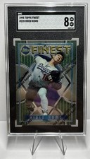 Hideo Nomo 1995 Finest w/ Coating RC CARD#228 Los Angeles Dodgers SGC 8 NICE!