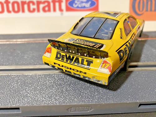 SCX DIGITAL NASCAR Ford Fusion"DeWalt" #17 1/32 Scale Slot Car Used - Picture 6 of 12