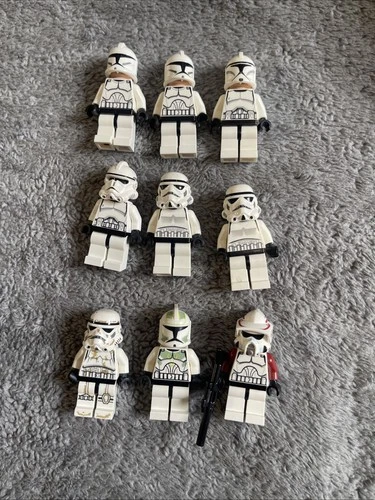 Lego Star Wars Trooper  Minifigure Lot Of 9 - Clone, Sand, Storm, ARF