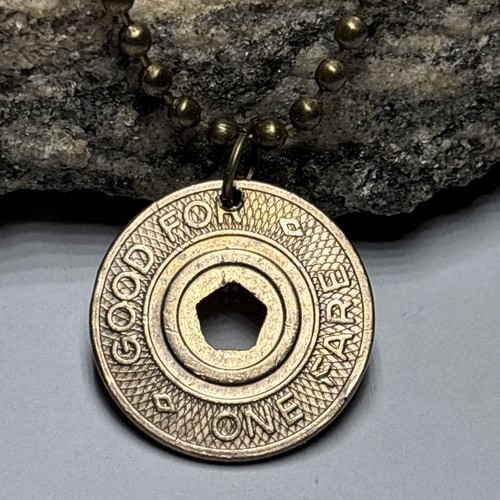 1995 (letzte) NYC Subway Medaille Anhänger - Vintage New York City. Wear History! 🚇 - Bild 4 von 10