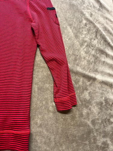 Lauren Ralph Lauren Langarm Hemd rot schwarz gestreift XL - Bild 2 von 5