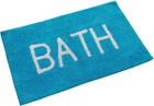 Aqua Blue Bath Mat 50x80cm Super Soft Cotton 1300 GSM Non Slip Washable