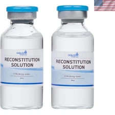 Reconstitution Solution Liquid 30ml 2-Pack Ultra Clean Glass Bottles USA