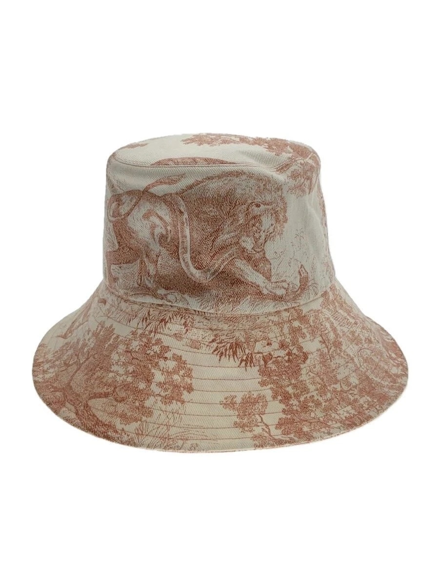 Chapeau Christian Dior Toile de Joy coton rose motif intégral femme 02TOJ924I13