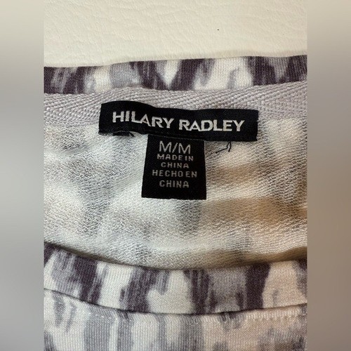 Hilary Radley white gray one piece dress swim coverup medium (bin W) - Picture 6 of 10