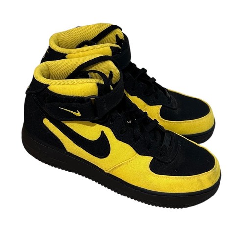 Hombres Air Force 1 hi (personalizado) gritar a Utah Jazz Amarillo Negro Hombre talla 10.5 - Imagen 1 de 8