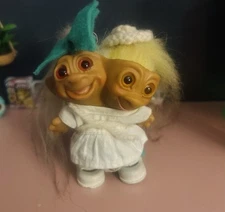 Rare Vintage 1965 Uneeda 2 Headed Troll Doll 
