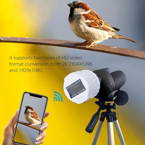 Telescope Camera, Digital Eyepiece Supports 2K Video Recording & 4MP Photos B... - Afbeelding 7 van 9