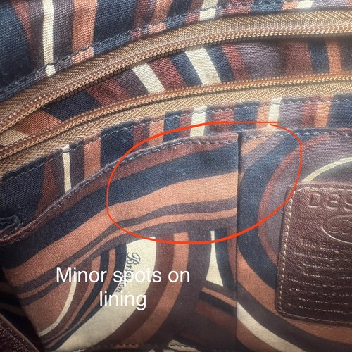 Brighton Purse Hobo Shoulder Bag Bronze Gold Metallic Leather Braided Strap  - Picture 14 of 18