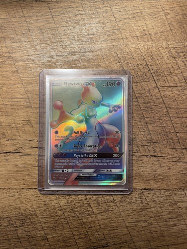 Mewtwo GX 76/73 - RAINBOW SECRET RARE Shining Legends NM - Picture 2 of 2