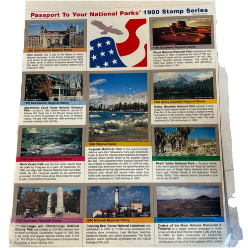 Reisepass für Ihre Nationalparks 1990 Briefmarkenserie NEU VERSIEGELT