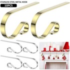 10 Packs Christmas Stocking Holders Stainless Steel Stockings Hangers Cookb