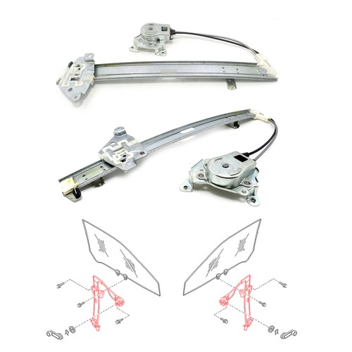 Front Window Regulator LH RH For Nissan Pathfinder WD21 Terrano 4-Door 1985-1995 - Picture 4 of 6
